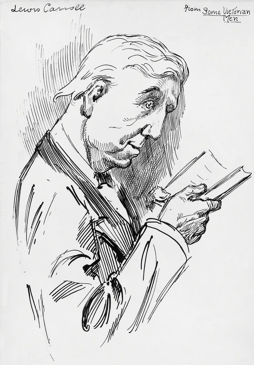 Retrato de Lewis Carroll, pseudónimo de Charles Lutwidge Dodgson (Cheshire de Harry Furniss