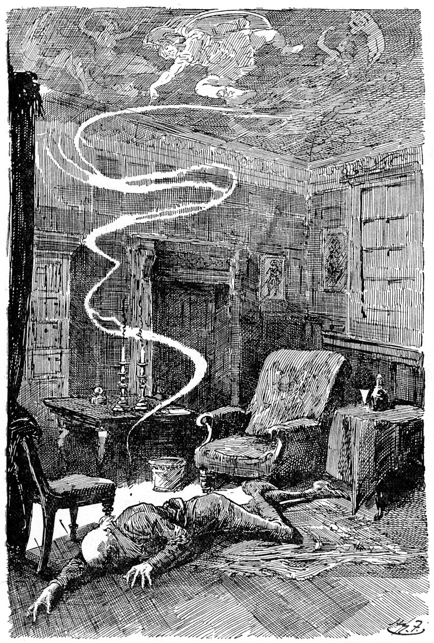 A morte de Tulkinghorn, 1912 de Harry Furniss