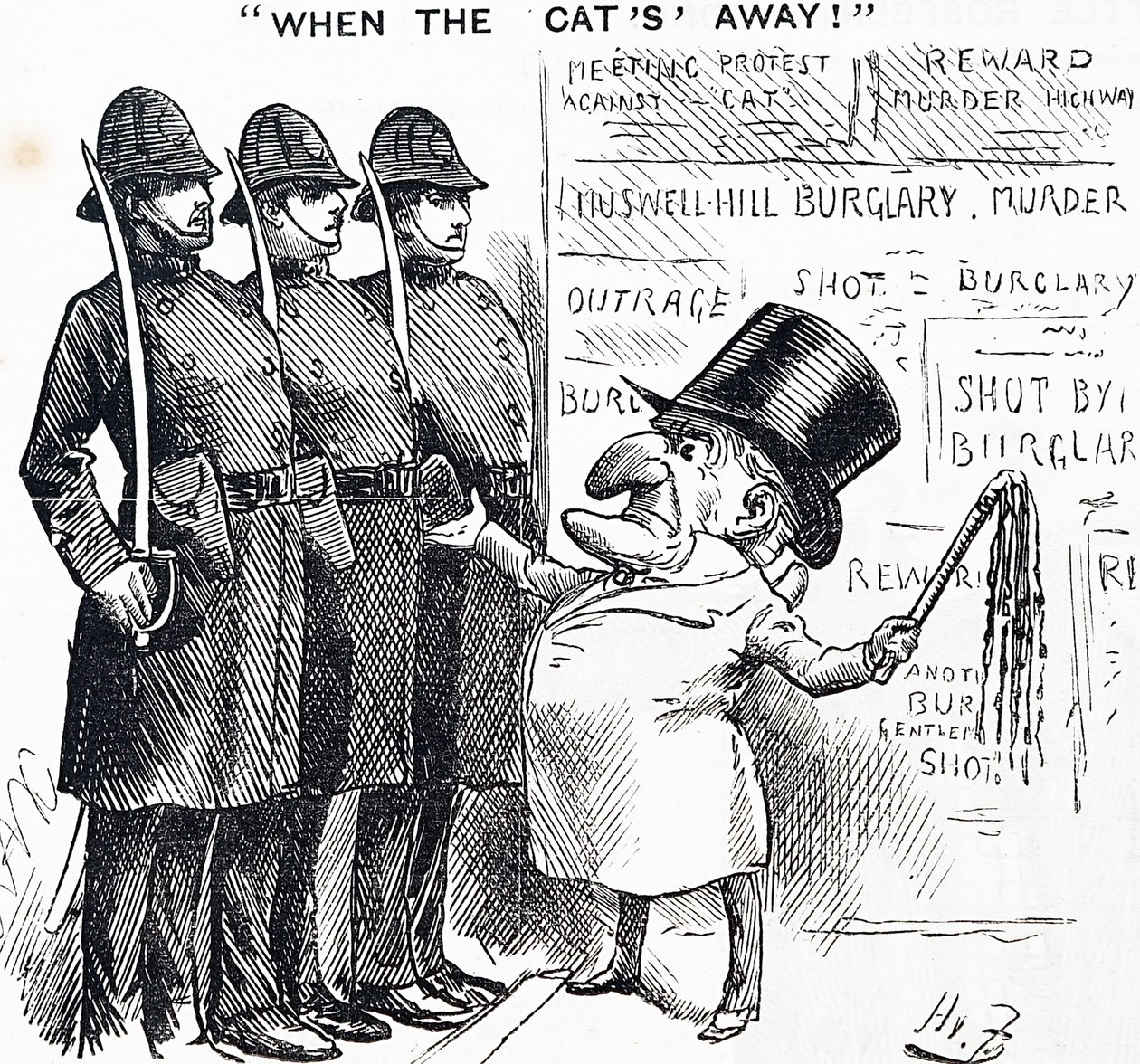 Quando o Gato está fora de Harry Furniss