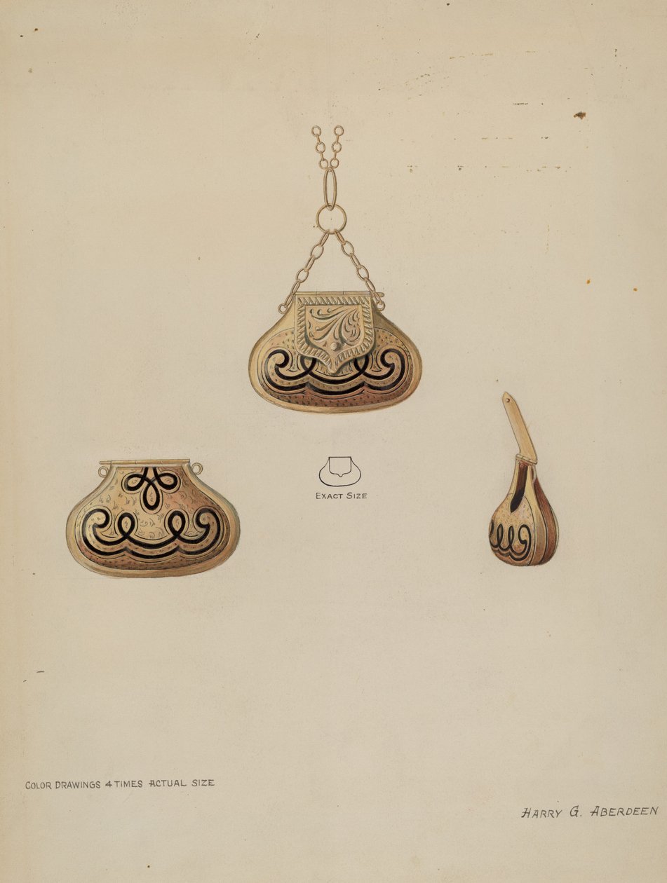 medalhão para perfume de Harry G. Aberdeen
