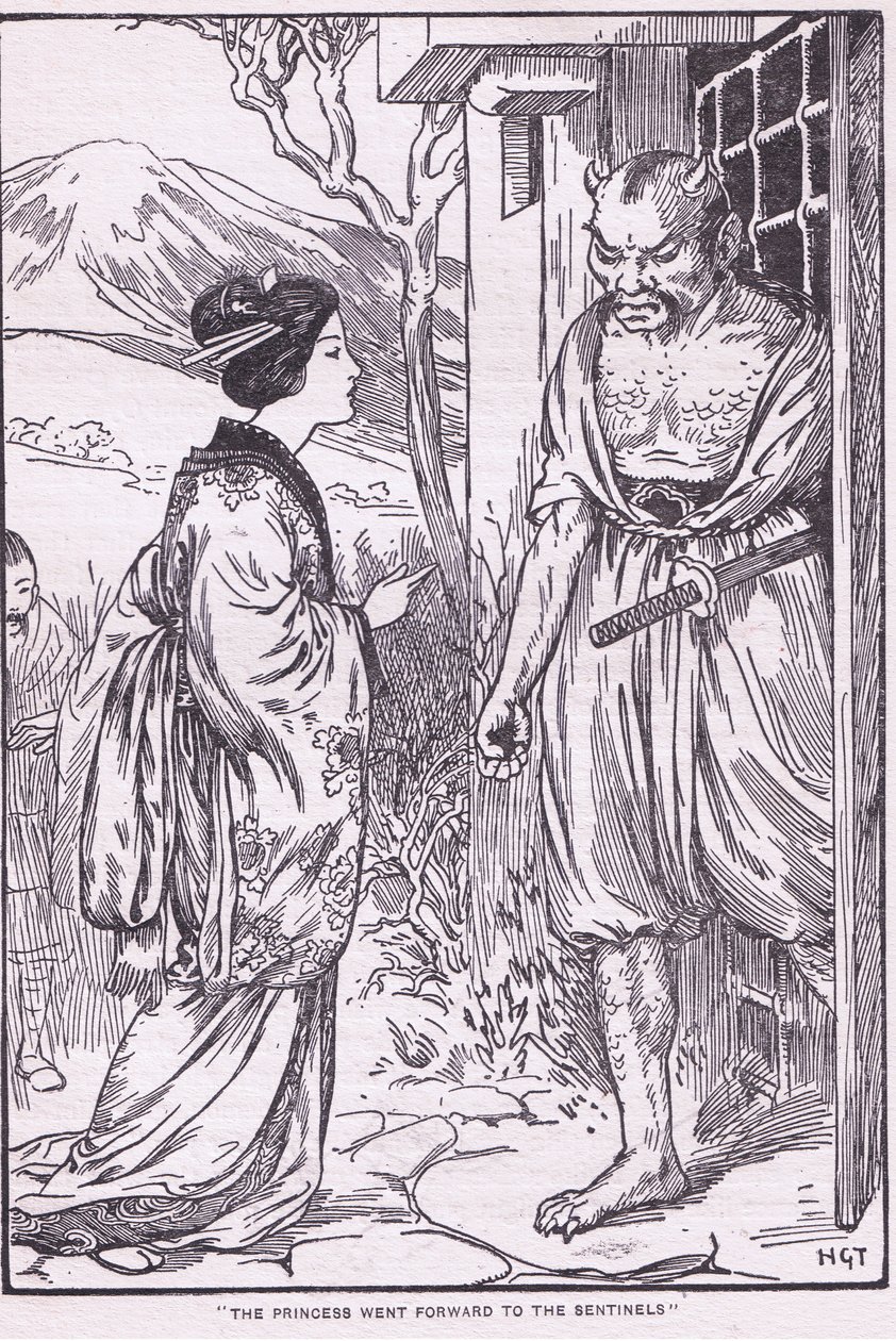 A princesa avançou para as Sentinelas (litografia) de Harry George Theaker