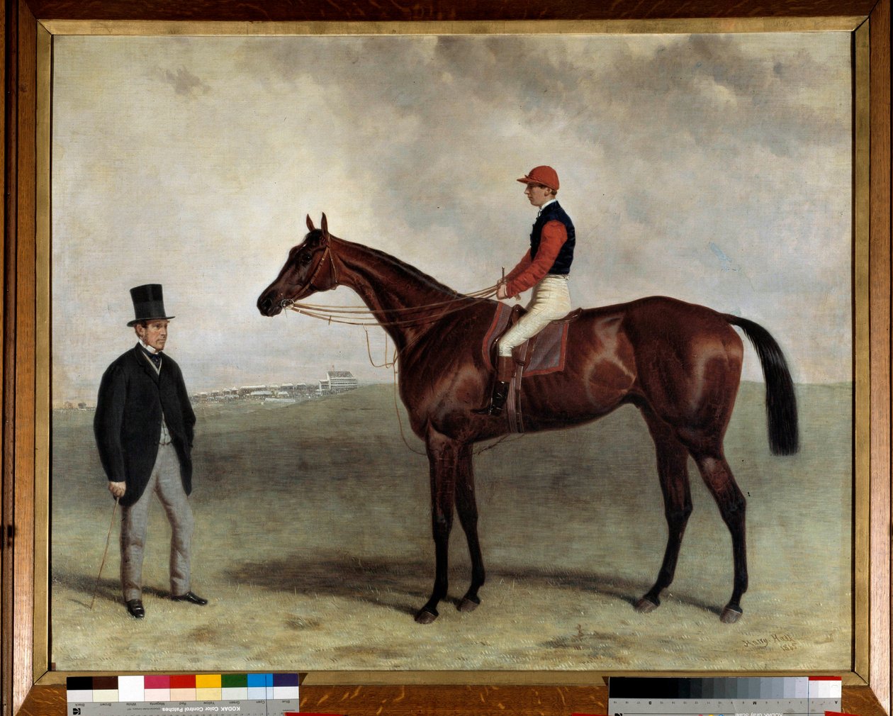 O cavalo de corrida Gladiator em 1865 Pintura por Harry Hall (ca. 1813-1882). 1865. Incentivo da Sociedade de Paris de Harry Hall