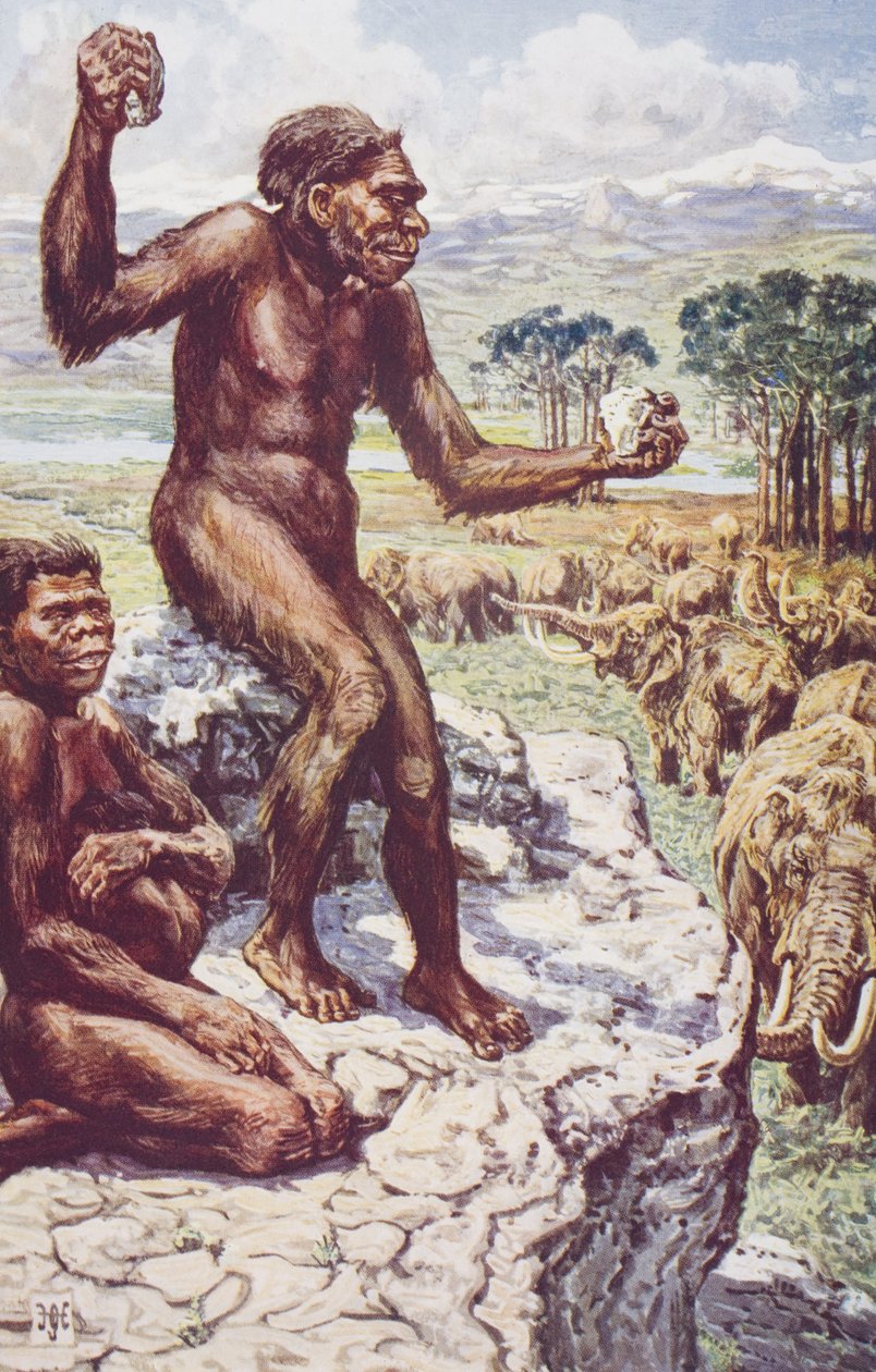 Neanderthal Mankind, ilustração de 