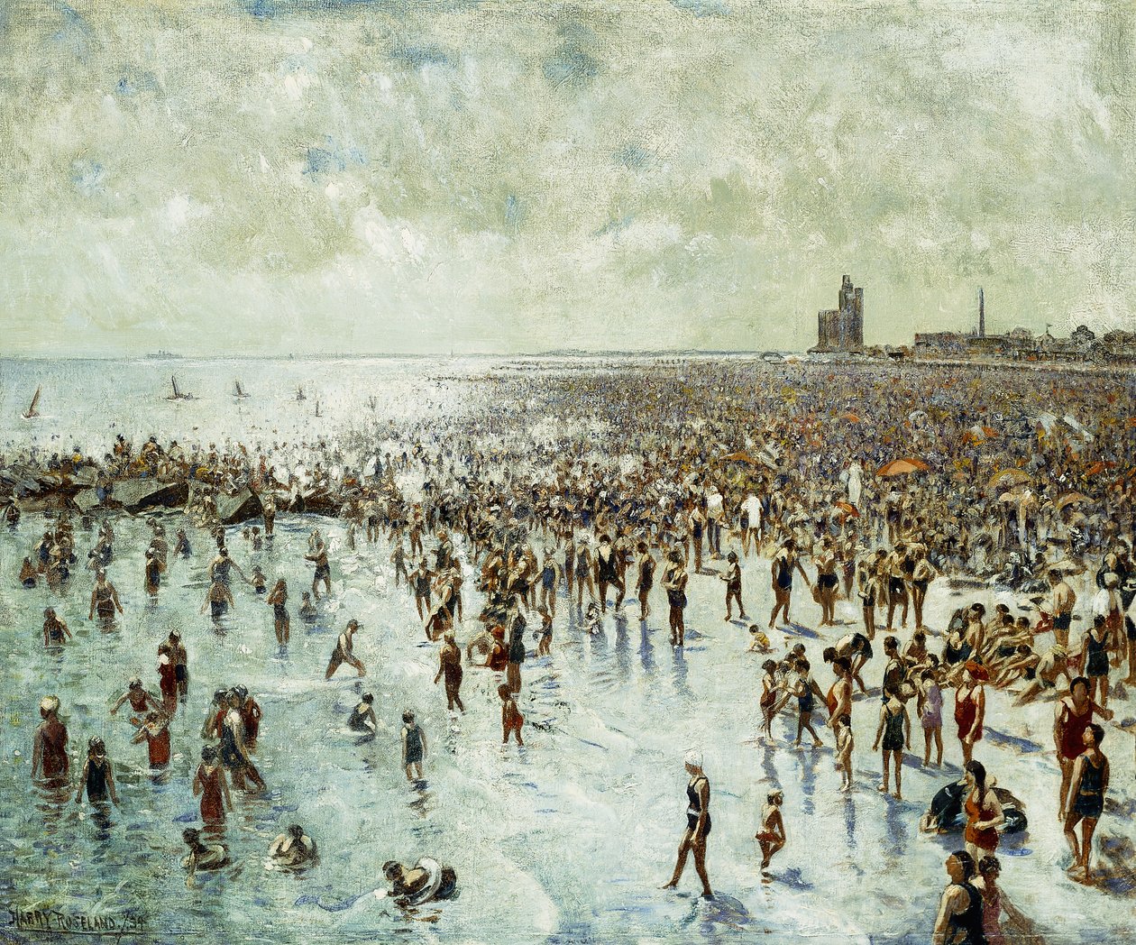 Uma tarde de verão em Coney Island de Harry Herman Roseland