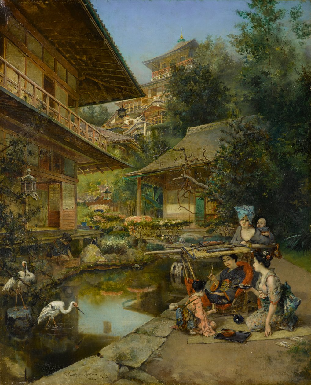 Em um jardim japonês de Harry Humphrey