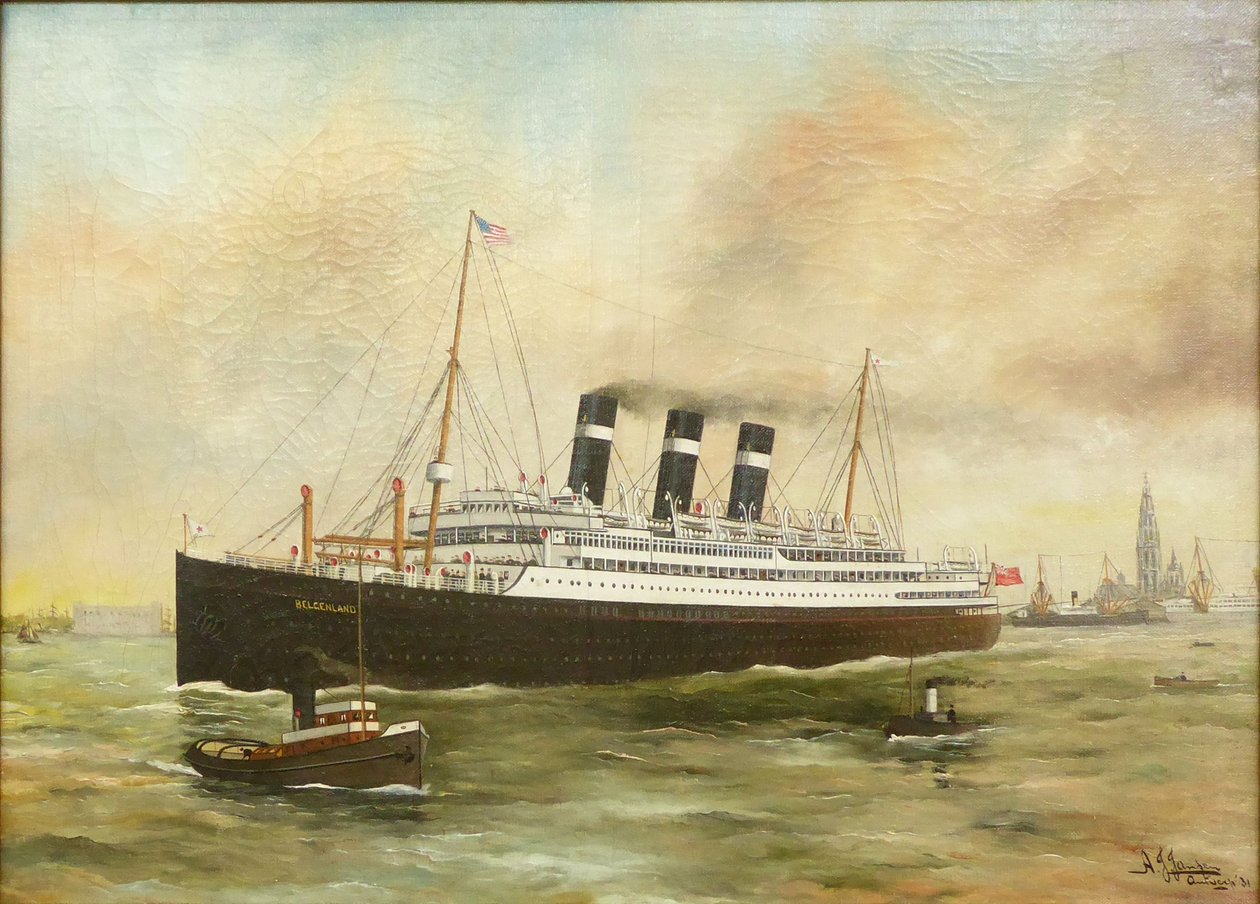 A. J. Jansen - SS "Belgenland" da companhia Red Star Antuérpia 1931-b de Harry J. Jansen