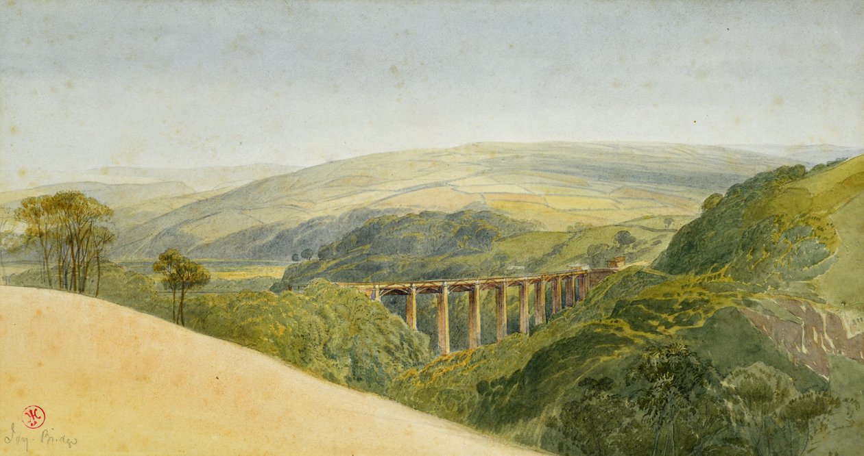 Ivy Bridge, c.1850 (aguarela sobre papel) de Harry John Johnson