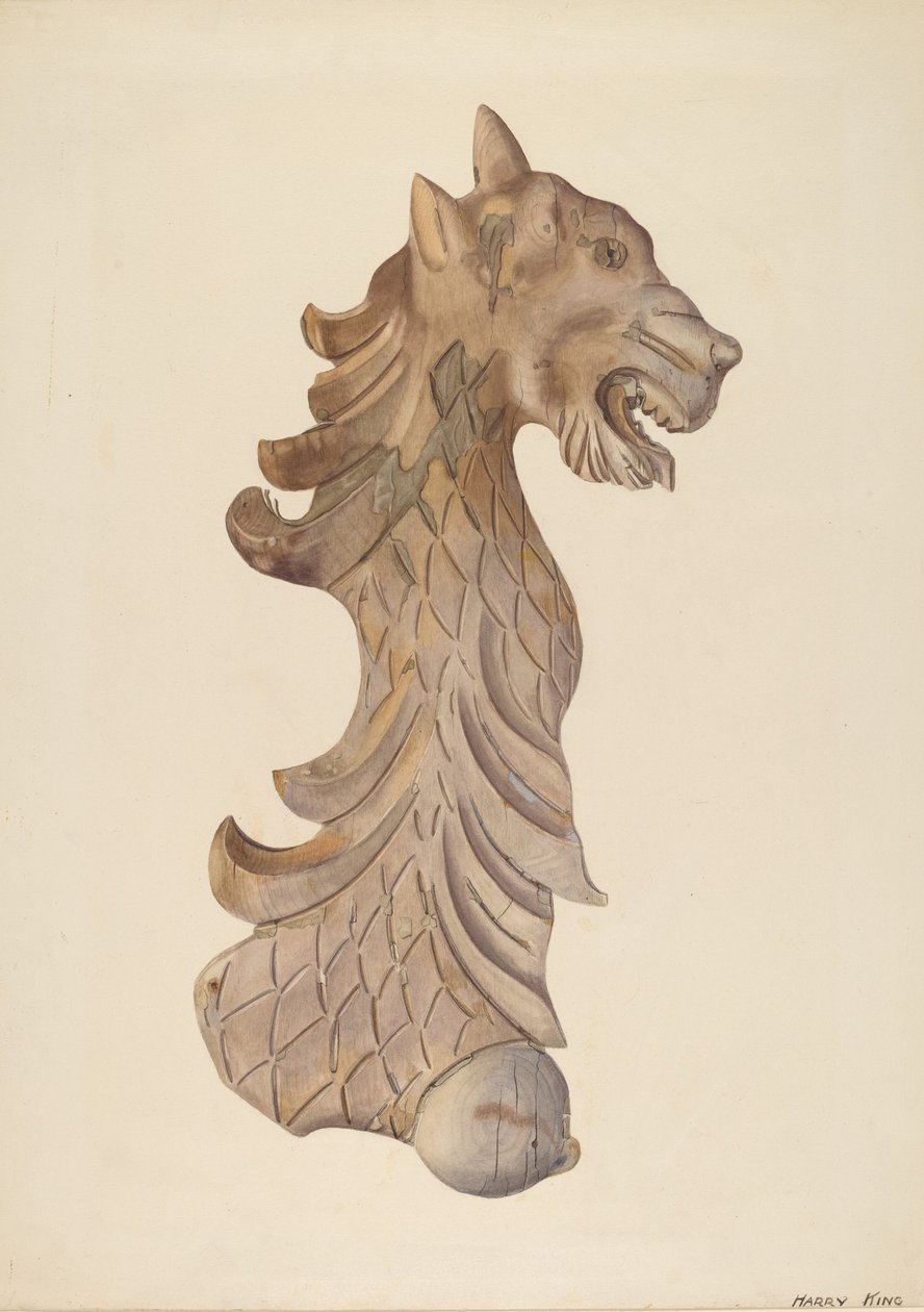 Cabeça de um leopardo de Harry King