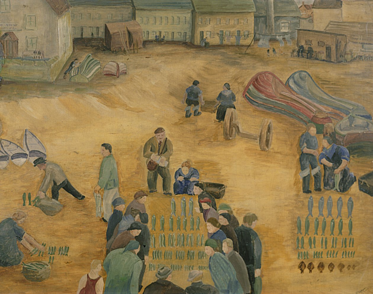 Venda de peixe, 1938 de Harry Mitten Wilson