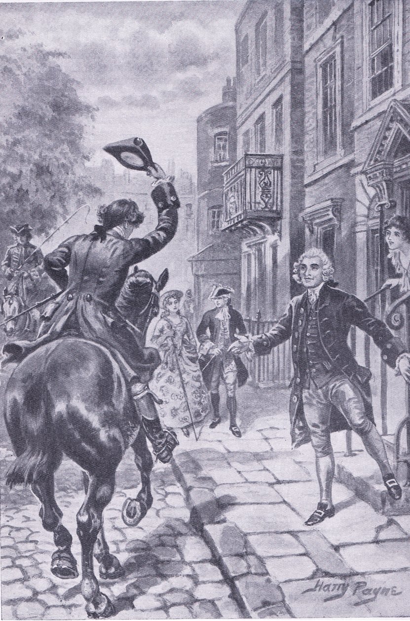 A longa viagem termina em Londres, ilustração da My Magazine de Harry Payne