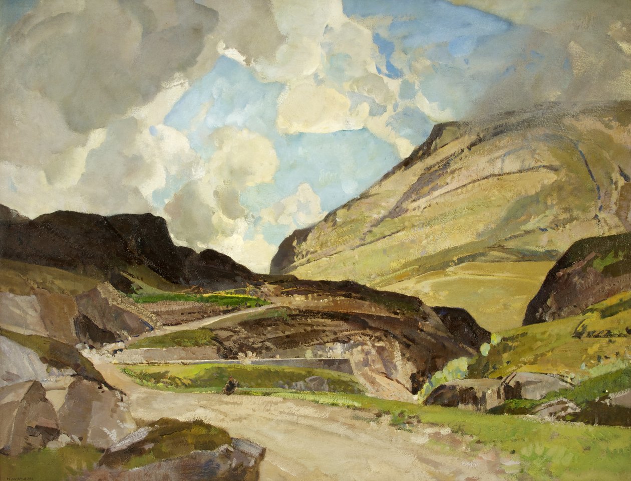 O Passo de Glencoe (óleo sobre tela) de Harry Watson