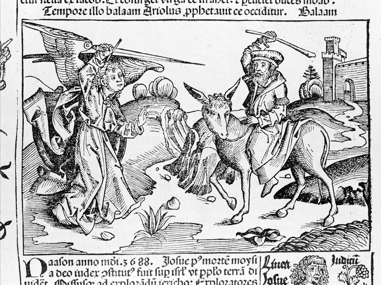 O burro de Balaam da Hartmann Schedel