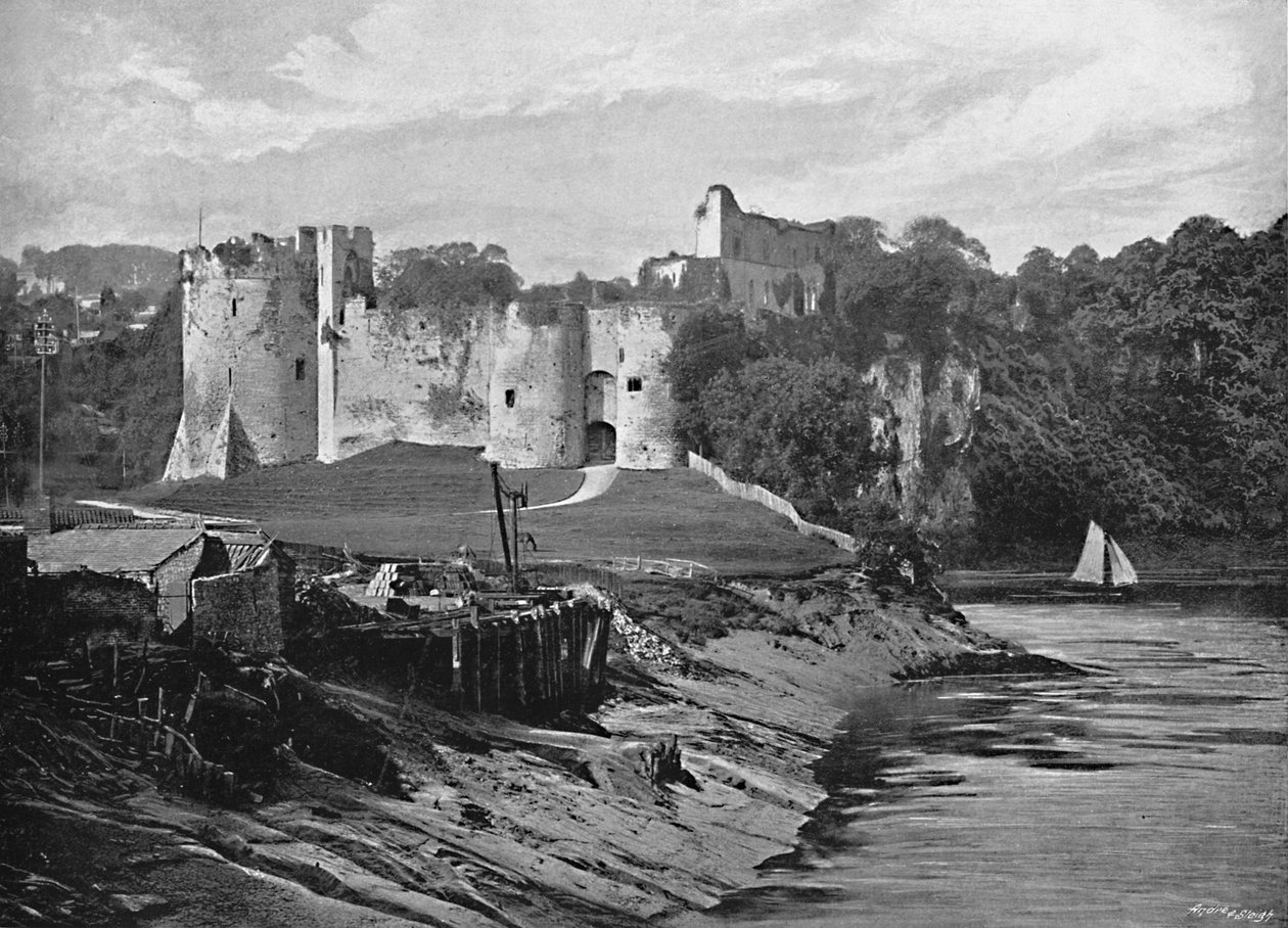 Castelo de Chepstow, c1896 de Harvey Barton