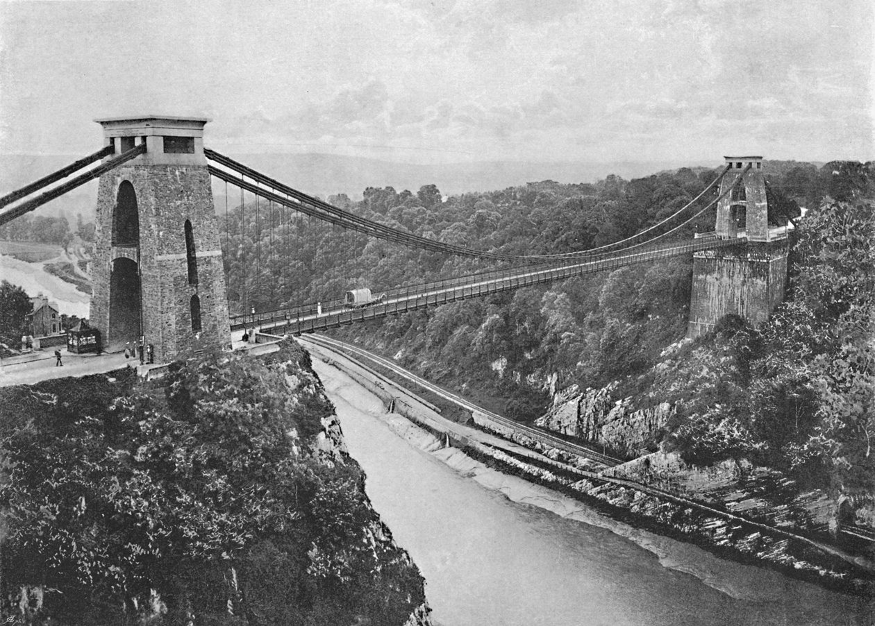 Ponte suspensa de Clifton, c1896 de Harvey Barton
