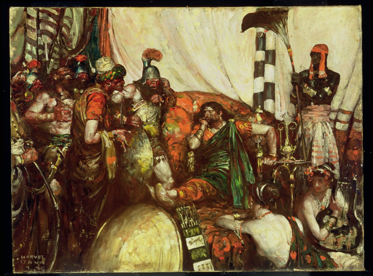 Tolos! disse Cyrus... (óleo sobre tela) de Harvey T. Dunn