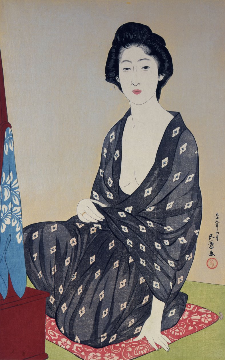 Natsugoromo no onna (Mulher em uma peça de verão) de Goyo Hashiguchi
