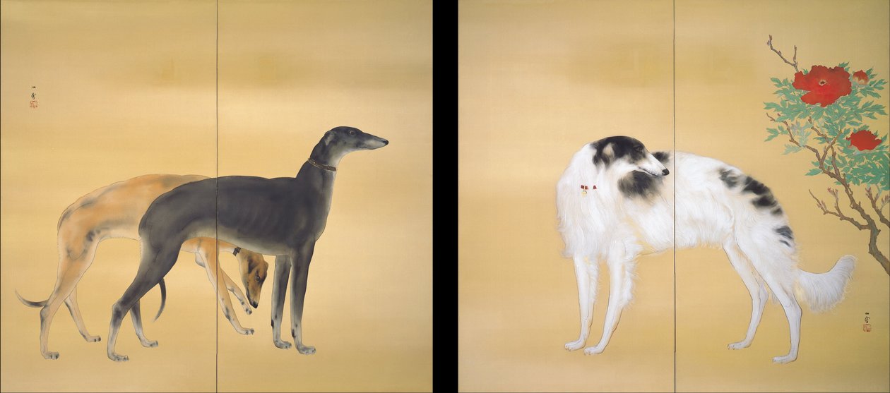 Cães da Europa de Hashimoto Kansetsu