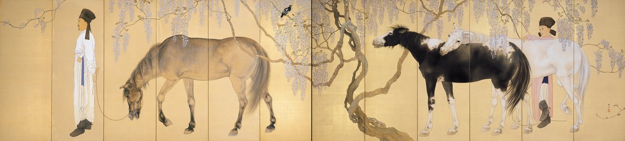 Visitando um eremita de Hashimoto Kansetsu