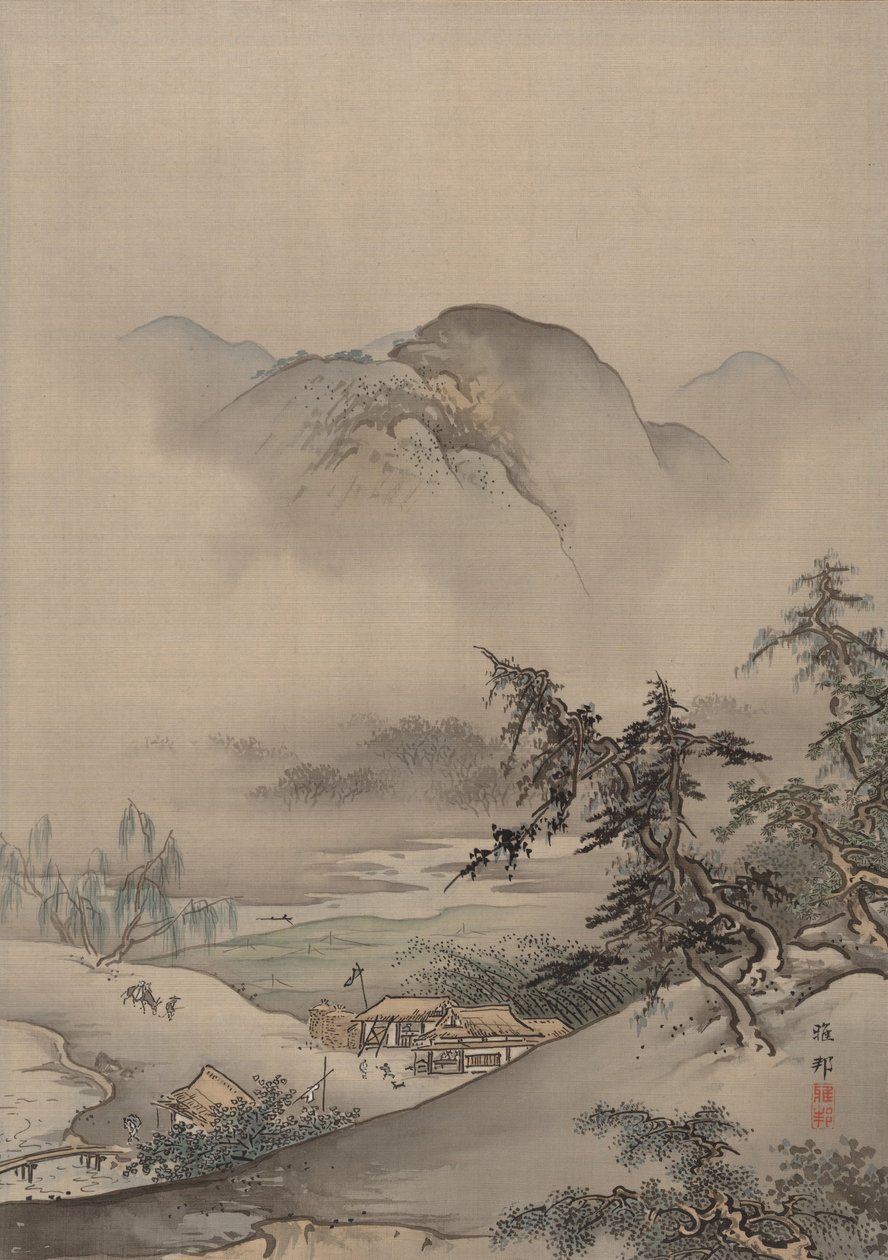 Paisagem, c. 1885-89. de Hashimoto Gaho