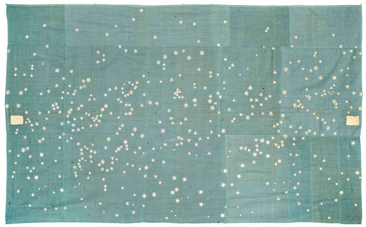 Mapa manuscrito celestial, 1863 de Hattie E. Rogers