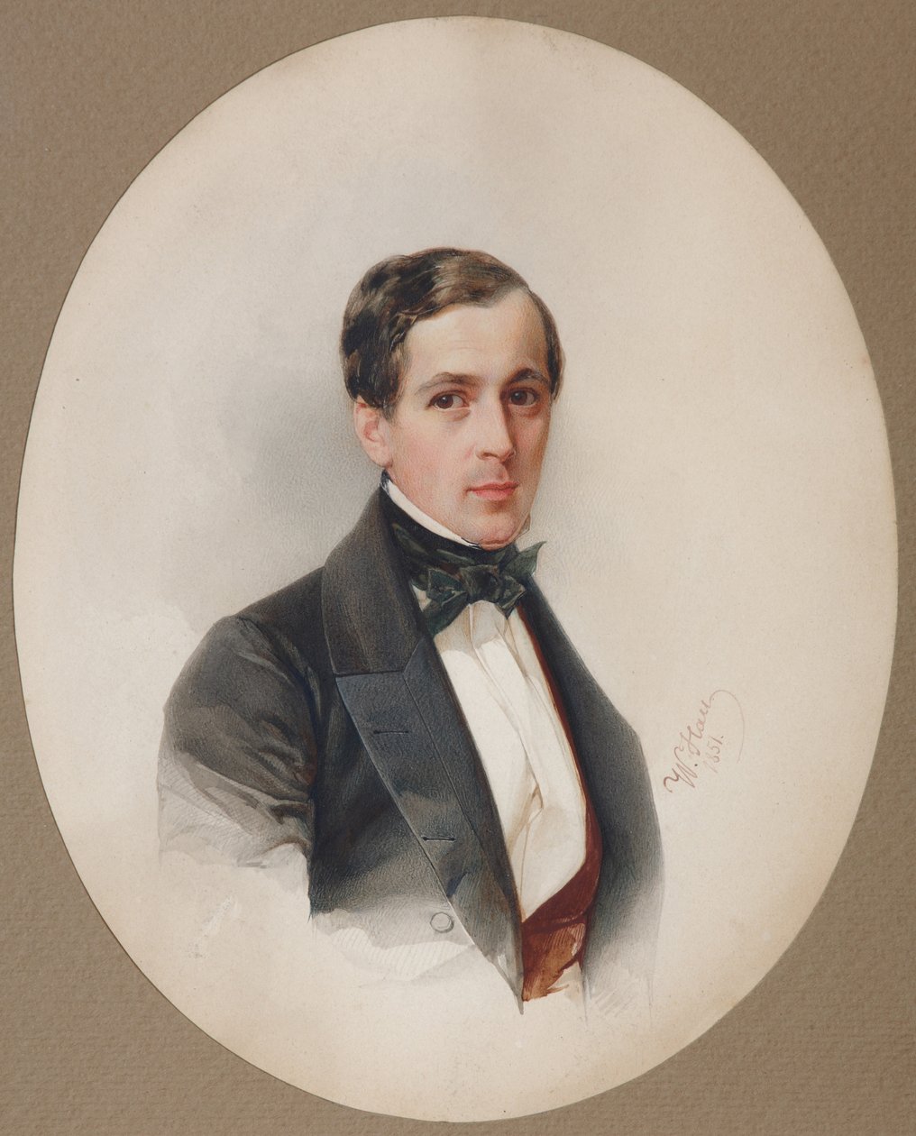 Retrato de Fyodor Nikolayevich Chelishchev 1811-1881, 1851 de Hau