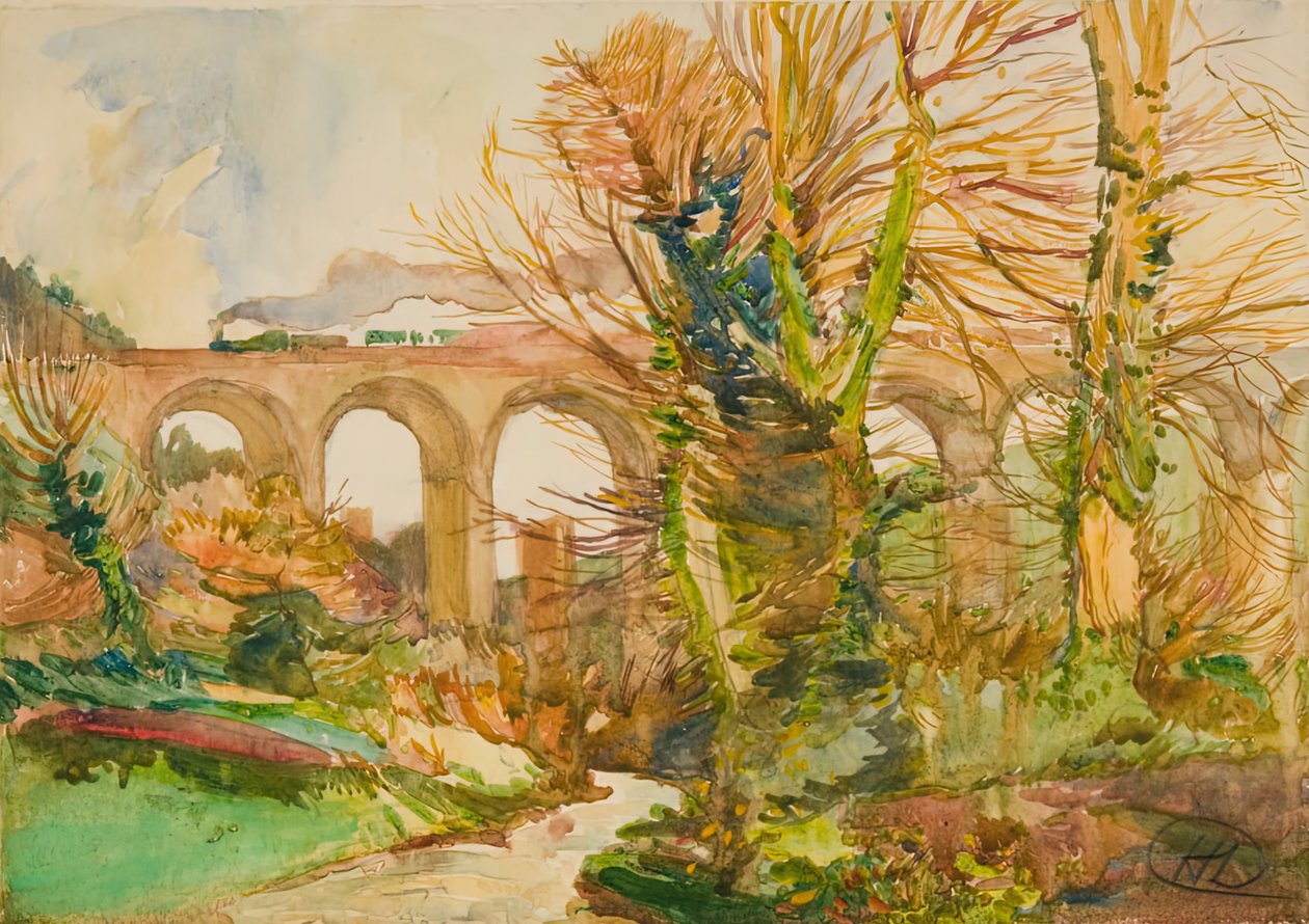 Ponte Ferroviária, St. Austell, Inglaterra, 1905. de Hayley Lever
