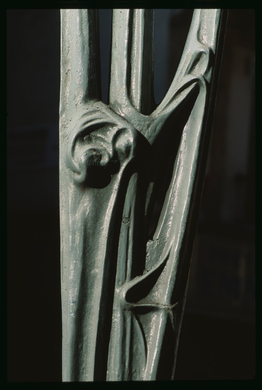 Entrada para uma estação metropolitana, detalhe (ferro) de Hector Guimard
