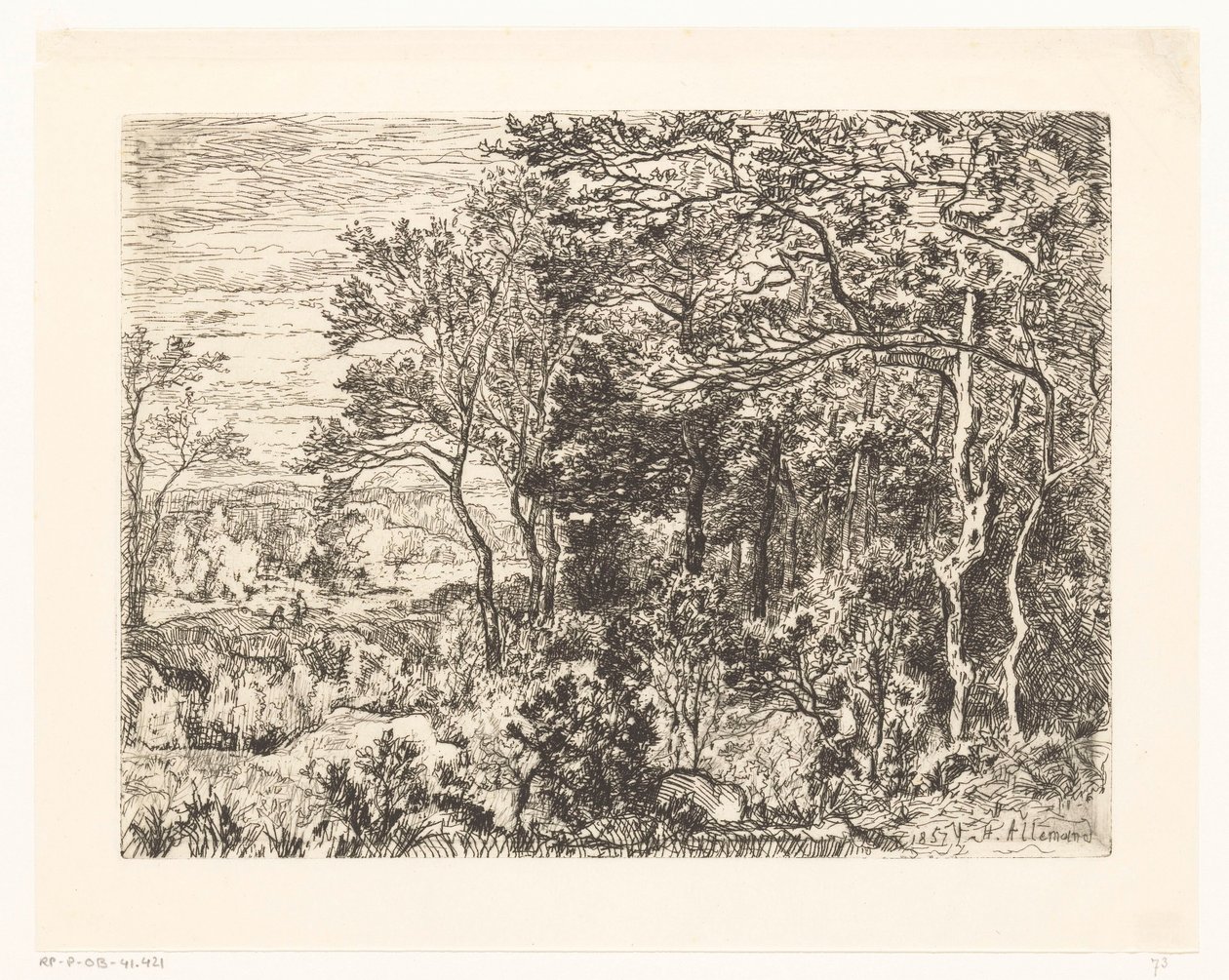 Números à beira de uma floresta de Hector Allemand