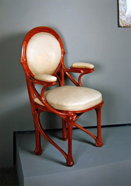 Cadeira, c.1898 (nogueira) de Hector Guimard