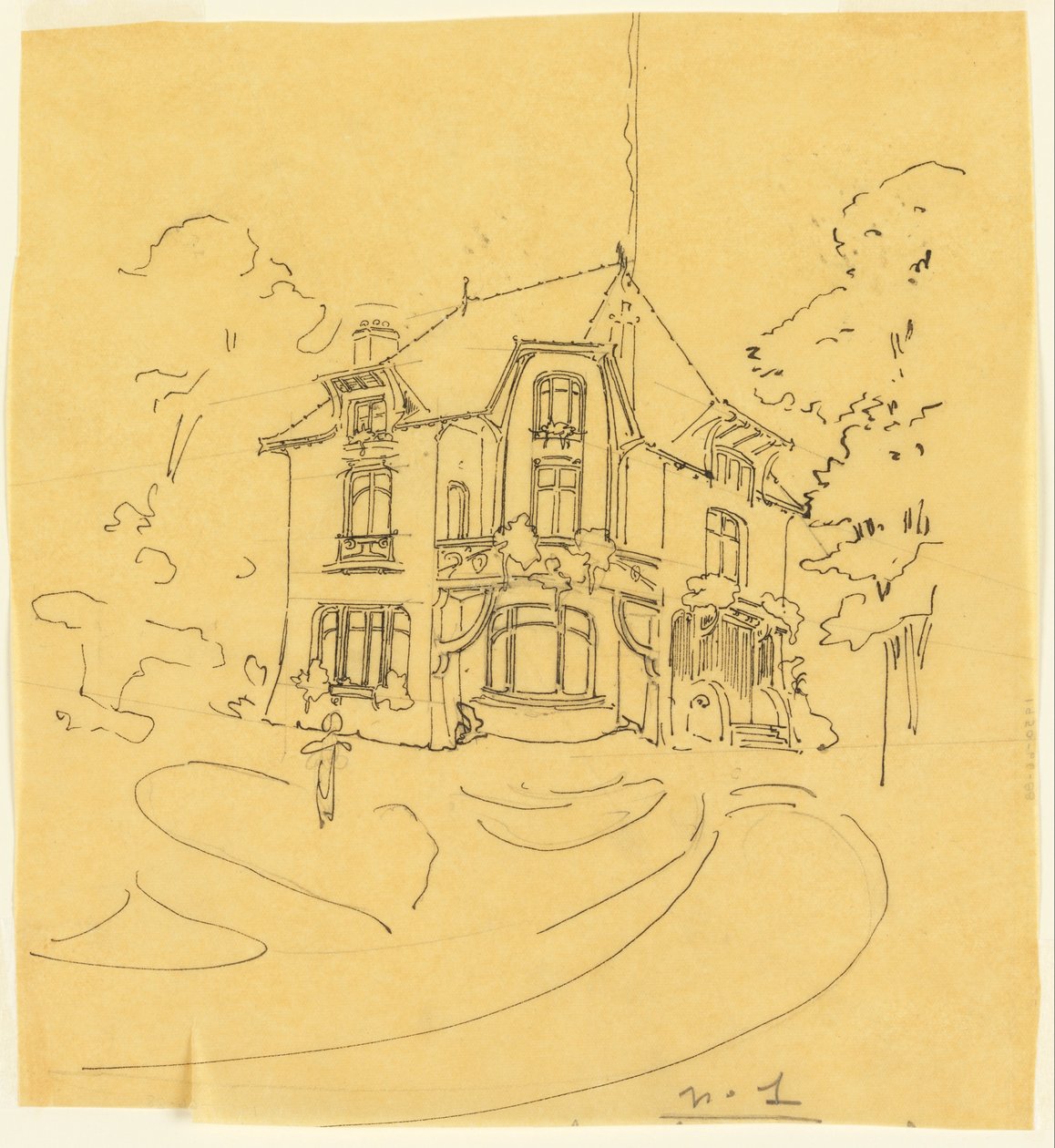 Projeto para uma residência privada de Hector Guimard