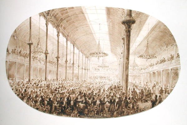 Um banquete, c.1865 de Hector Horeau
