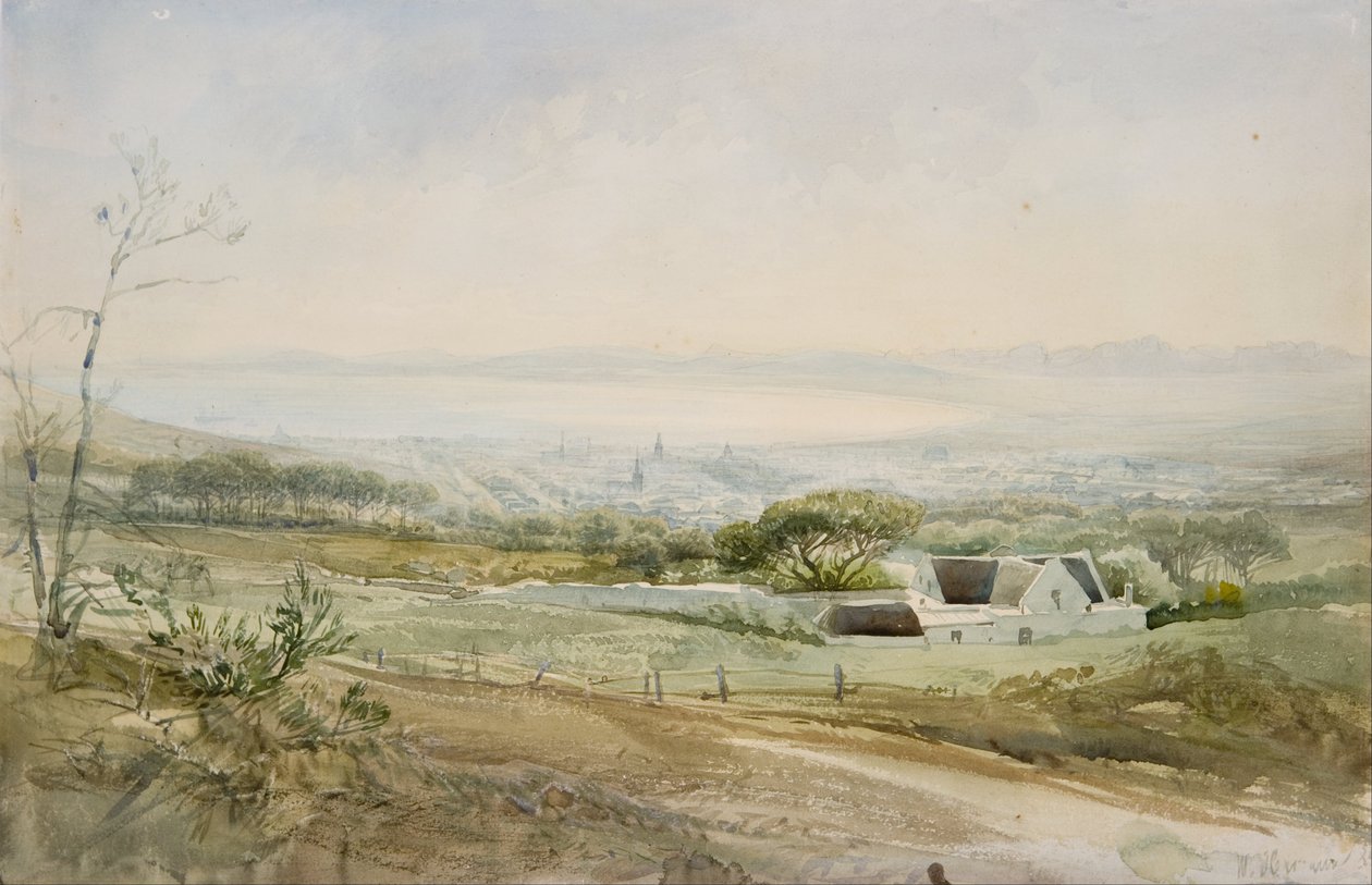 Cidade do Cabo a partir do topo da Kloof Street de Heinrich Hermann