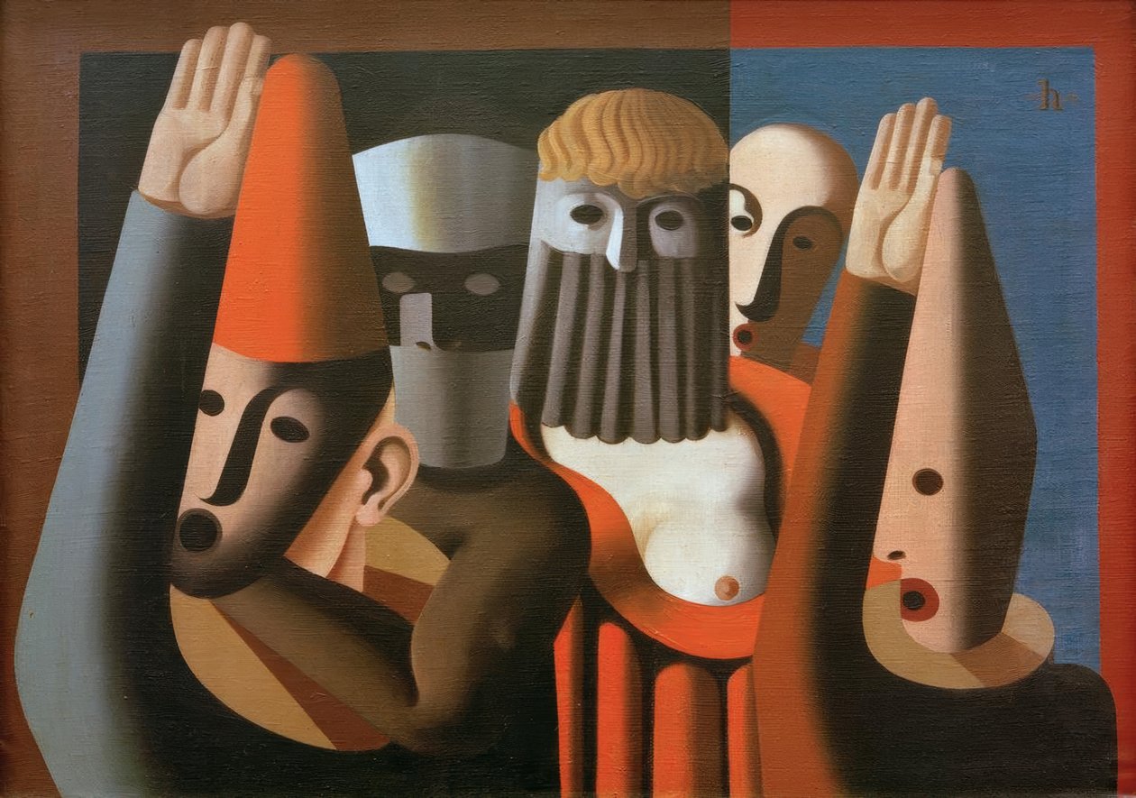 máscaras de Heinrich Hoerle