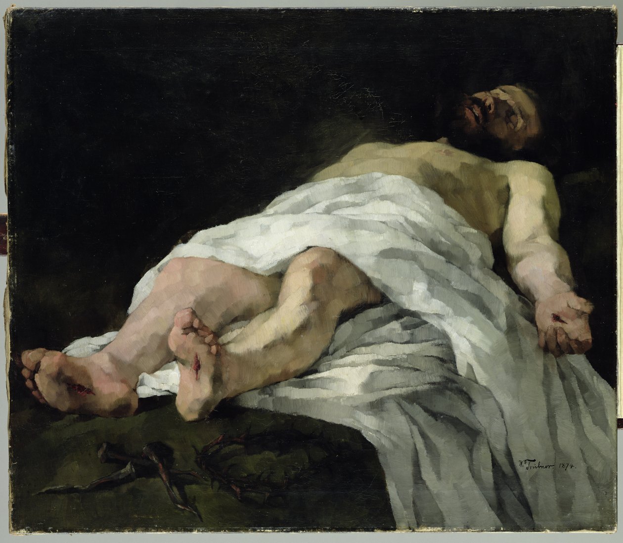 Cristo retirado da cruz, 1874 de Heinrich Wilhelm Truebner