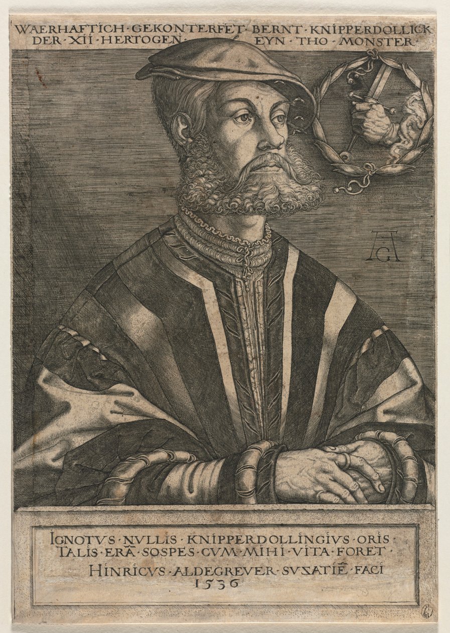 Bernt Knipperdolling, 1536. de Heinrich Aldegrever