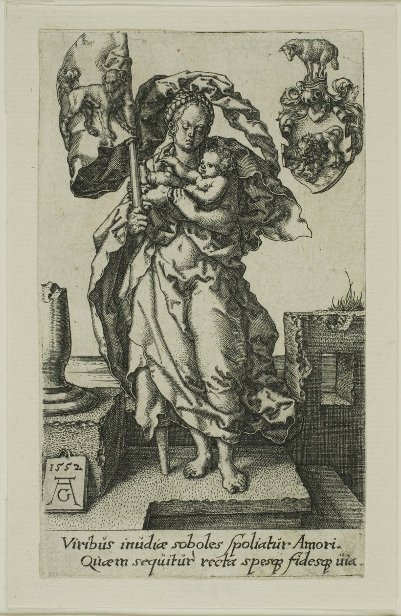 Compaixão, das Virtudes de Heinrich Aldegrever