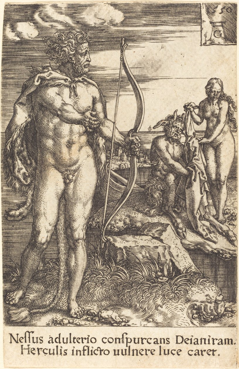Hércules matando Nessus de Heinrich Aldegrever