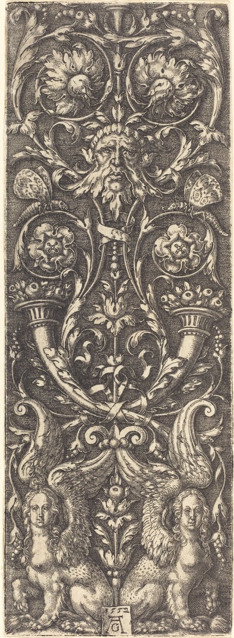 Frutos altos com ornamentos, 1552. de Heinrich Aldegrever
