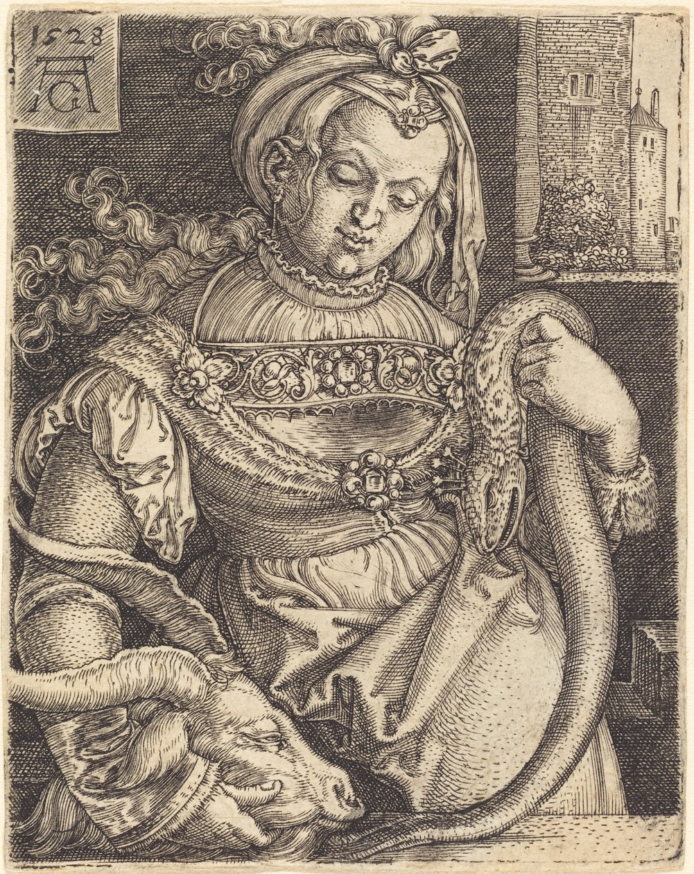 Intemperança, 1528. de Heinrich Aldegrever