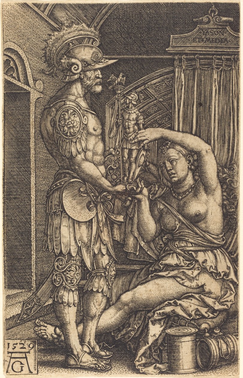 Jasão e Medeia de Heinrich Aldegrever