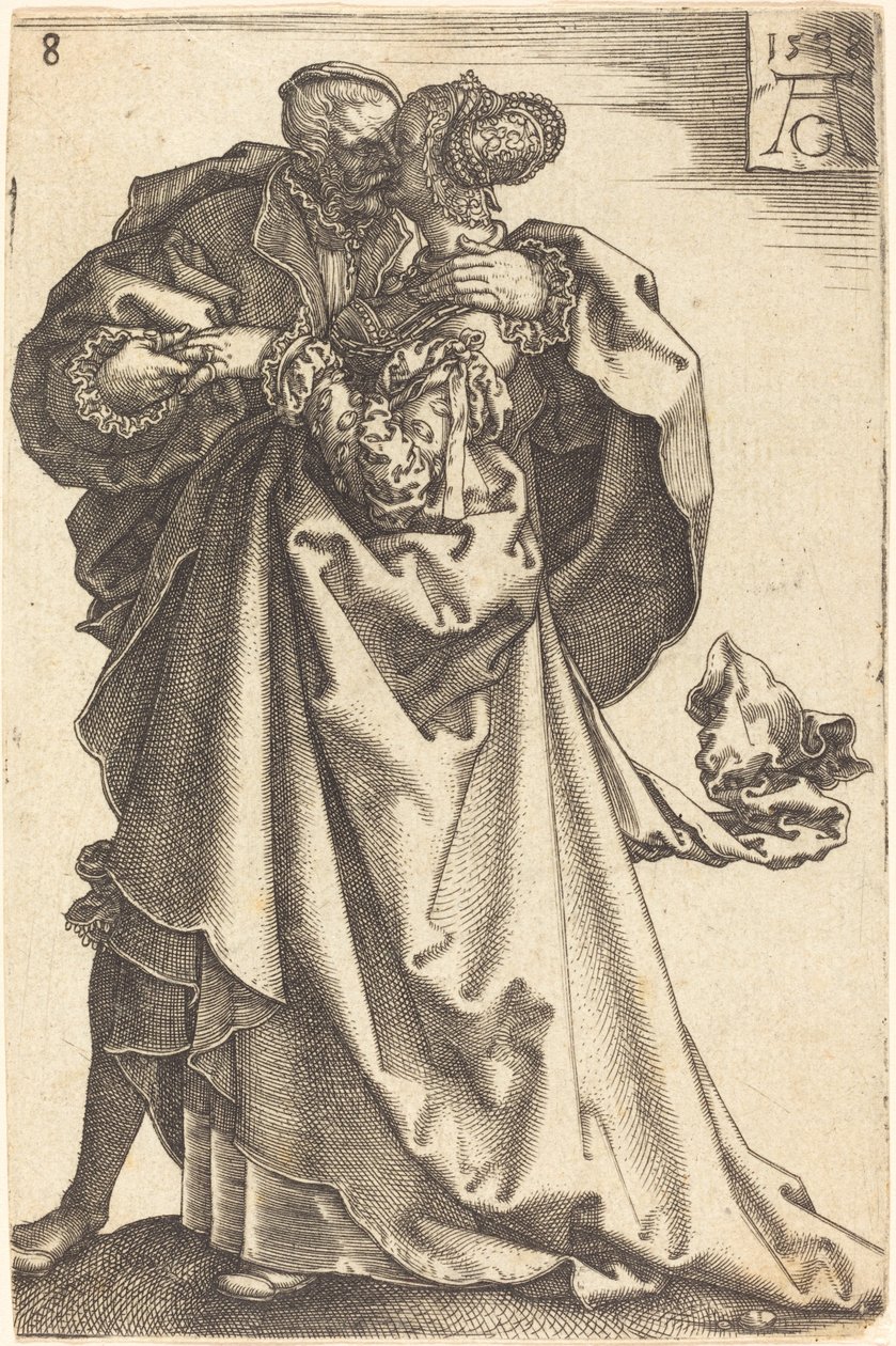 Grandes bailarinas de casamento de Heinrich Aldegrever