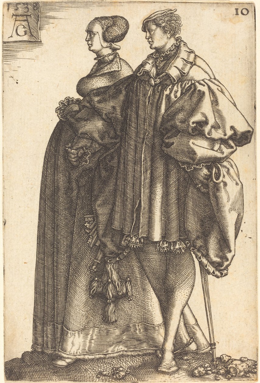 Grandes bailarinas de casamento de Heinrich Aldegrever