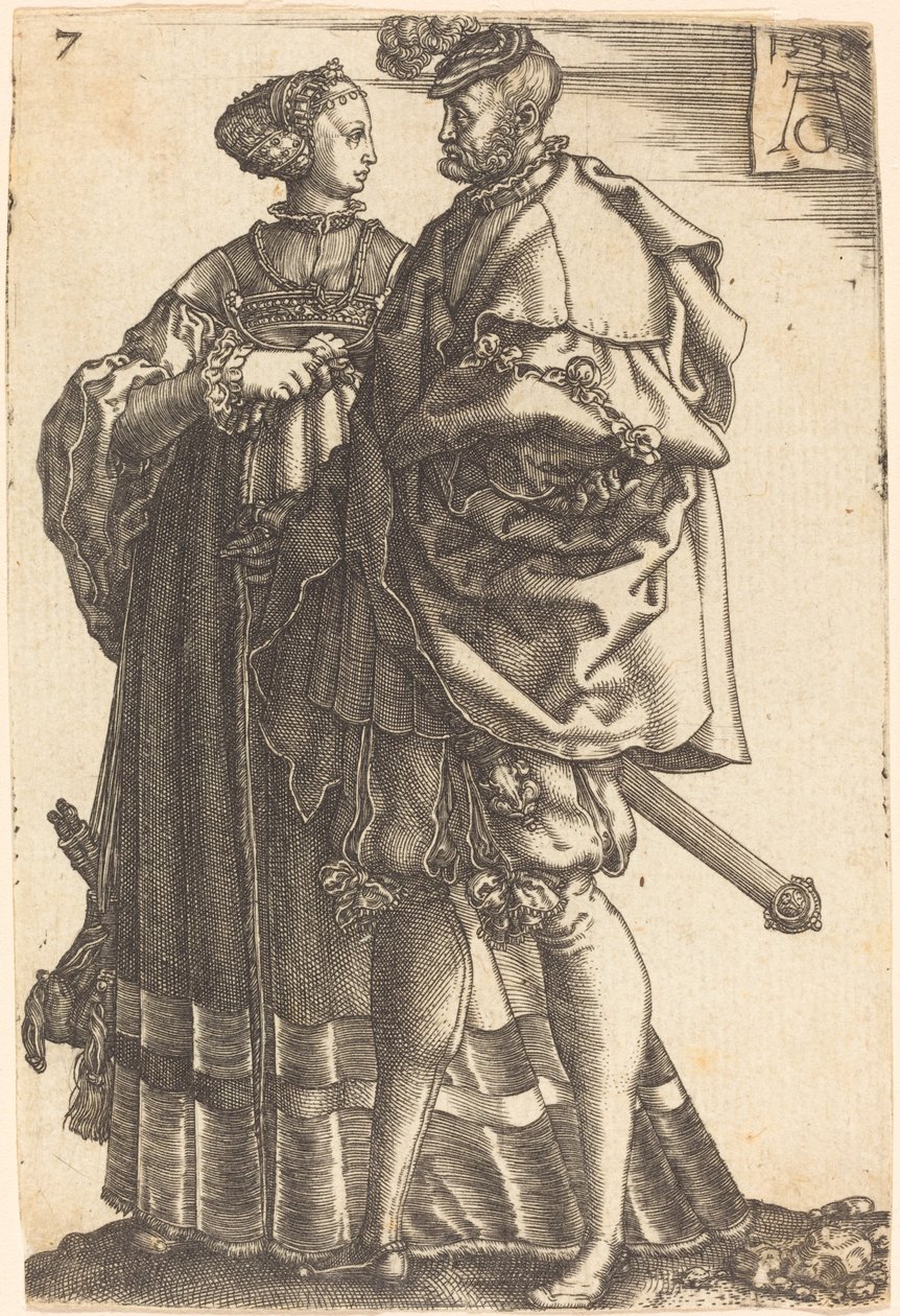 Grandes bailarinas de casamento de Heinrich Aldegrever