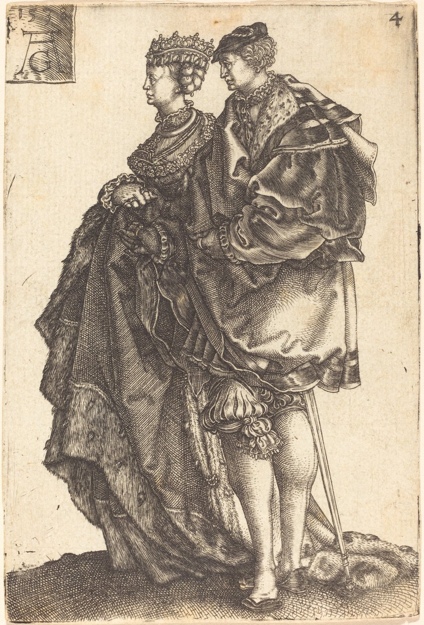 Grandes bailarinas de casamento de Heinrich Aldegrever