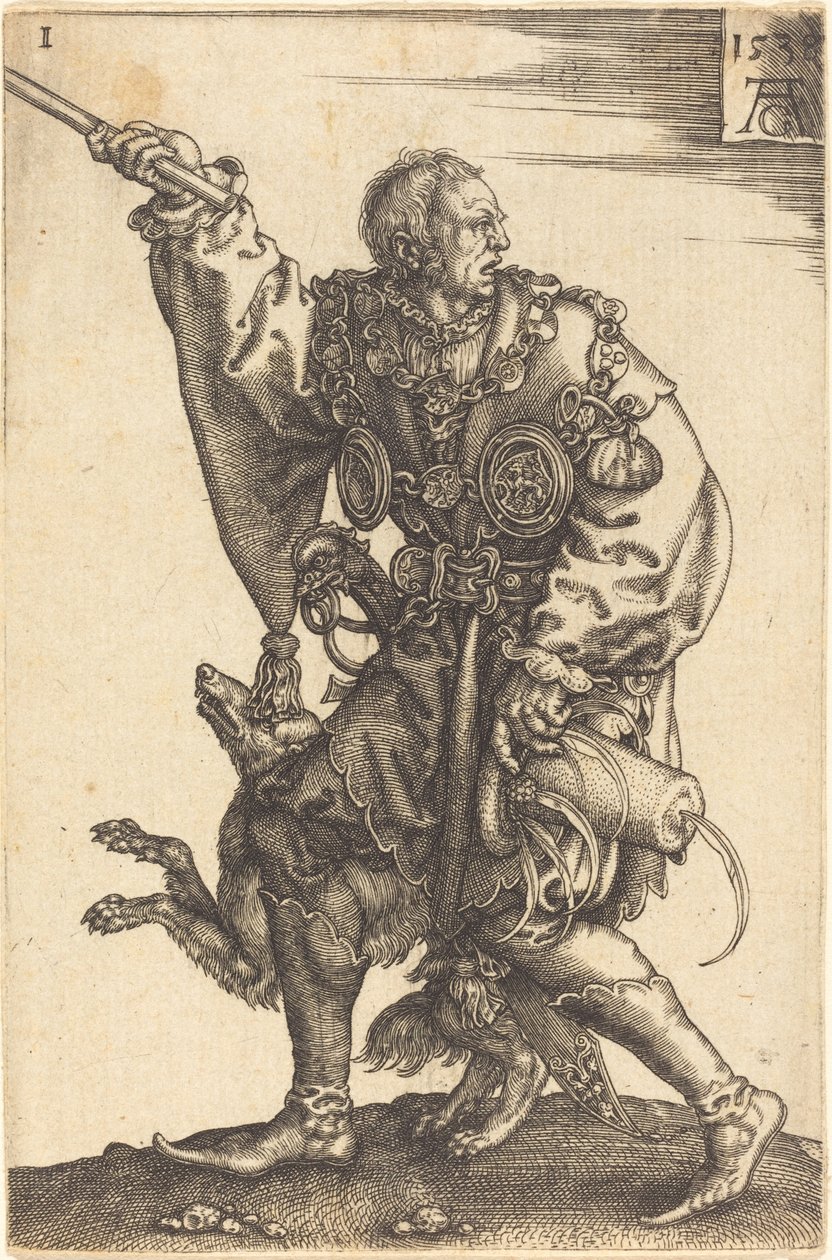 Grandes dançarinas de casamento, 1538. de Heinrich Aldegrever