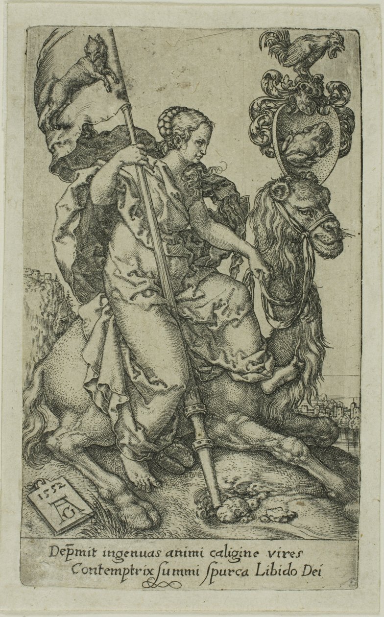 Luxúria, dos Vícios de Heinrich Aldegrever