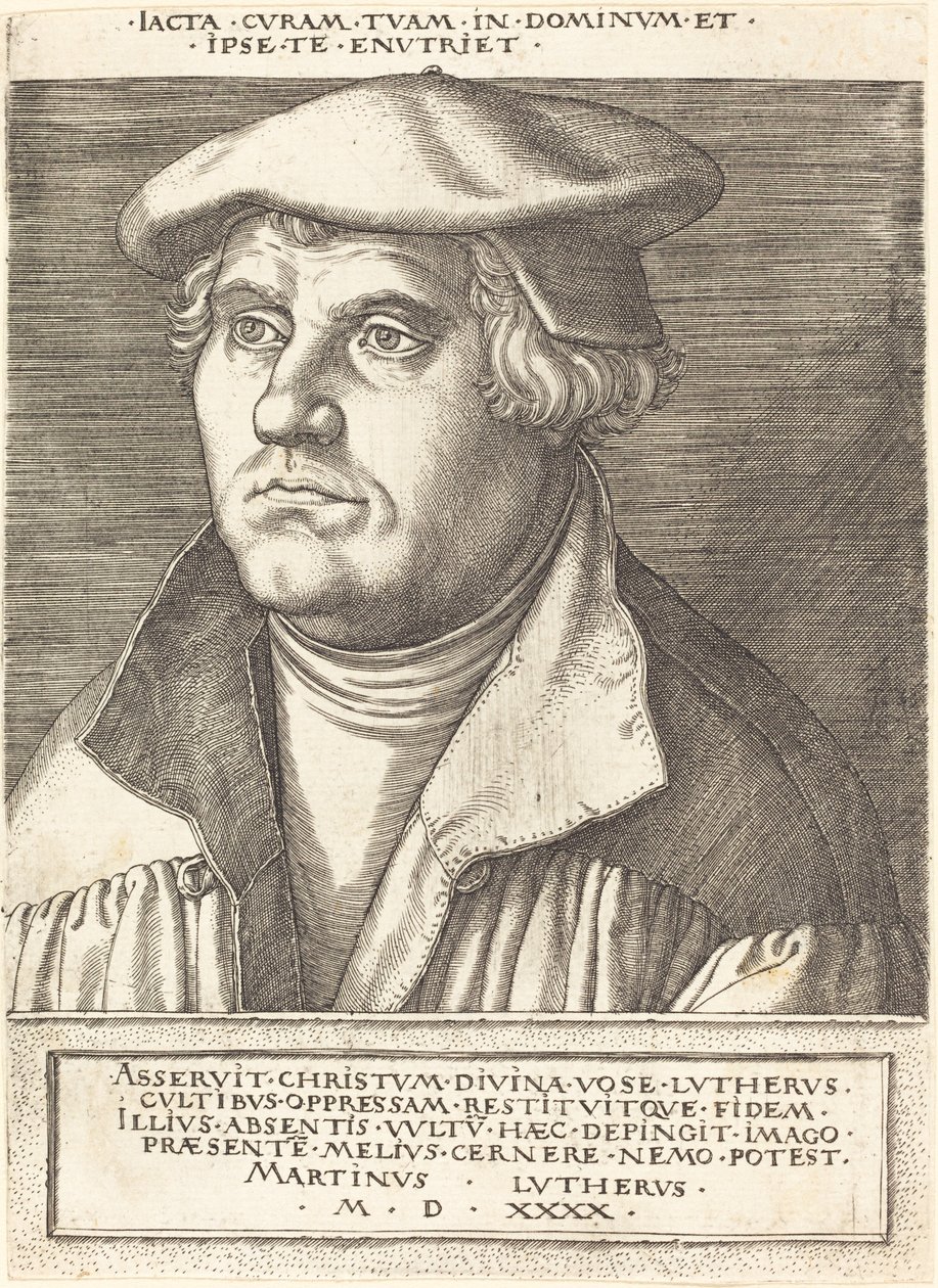 Martinho Lutero de Heinrich Aldegrever