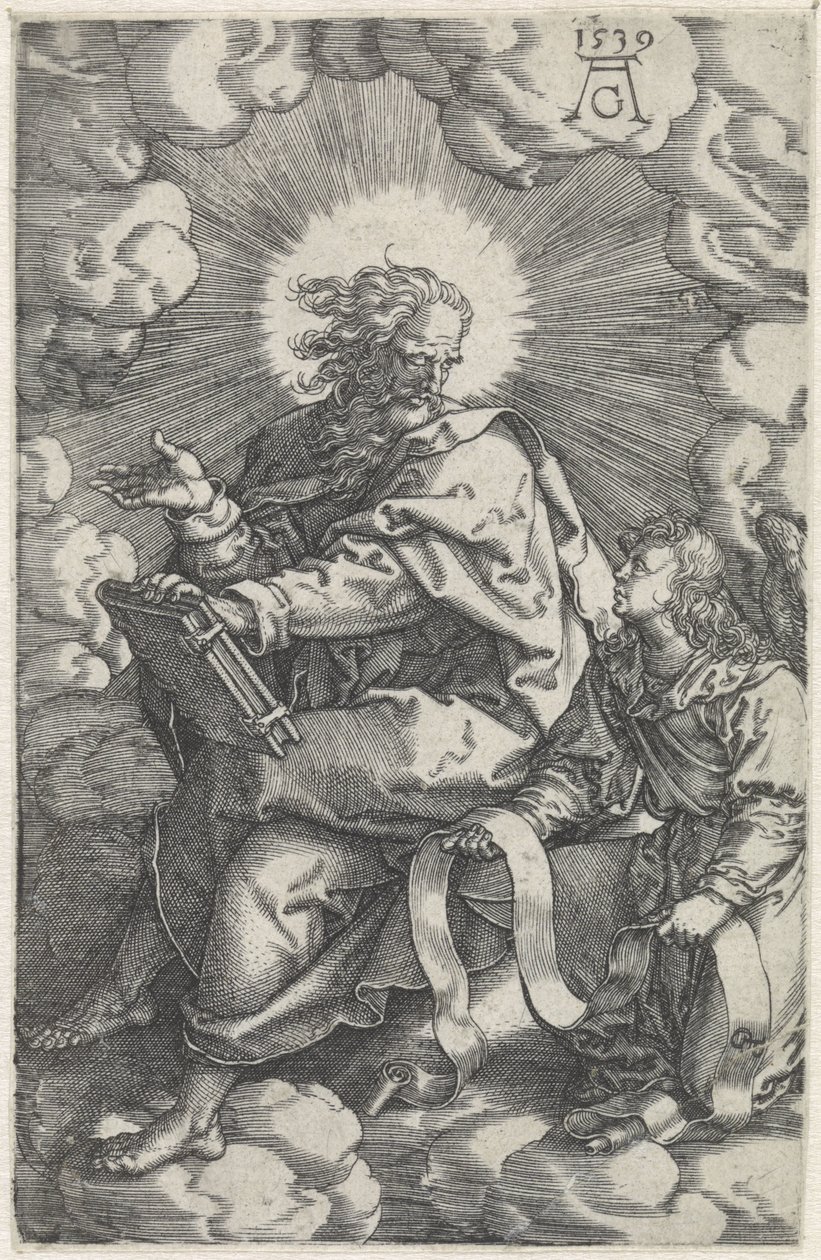 Mateus Quatro Evangelistas (título da série) de Heinrich Aldegrever