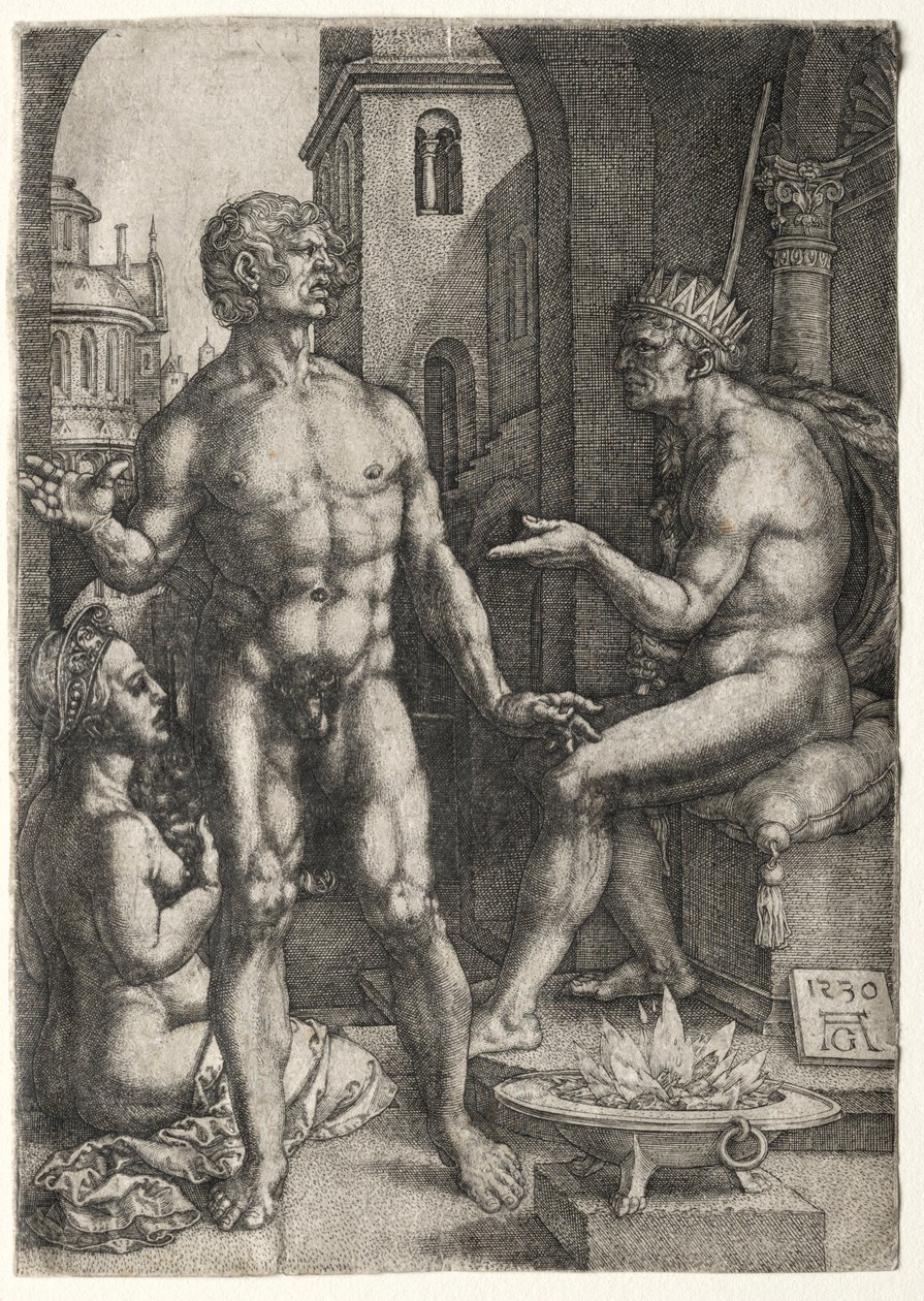 Mucinas Saevola, 1530. de Heinrich Aldegrever