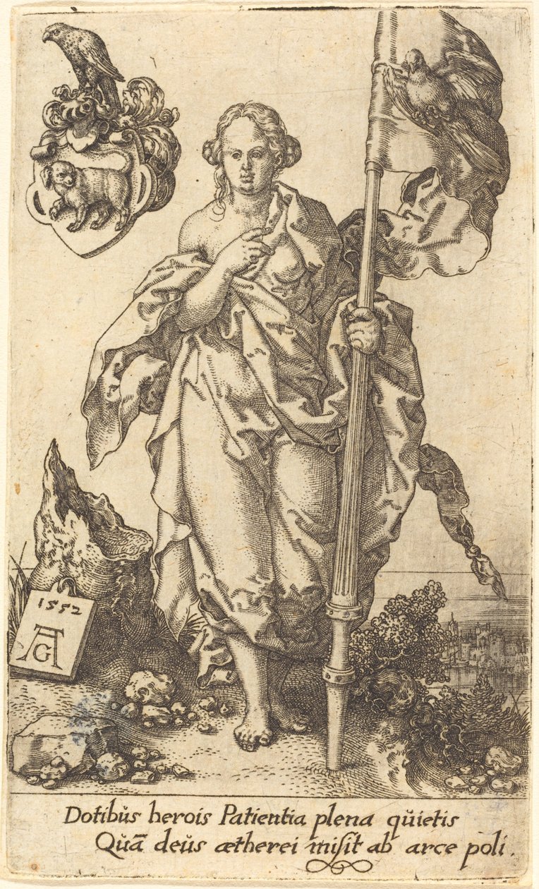 Paciência, 1552. de Heinrich Aldegrever